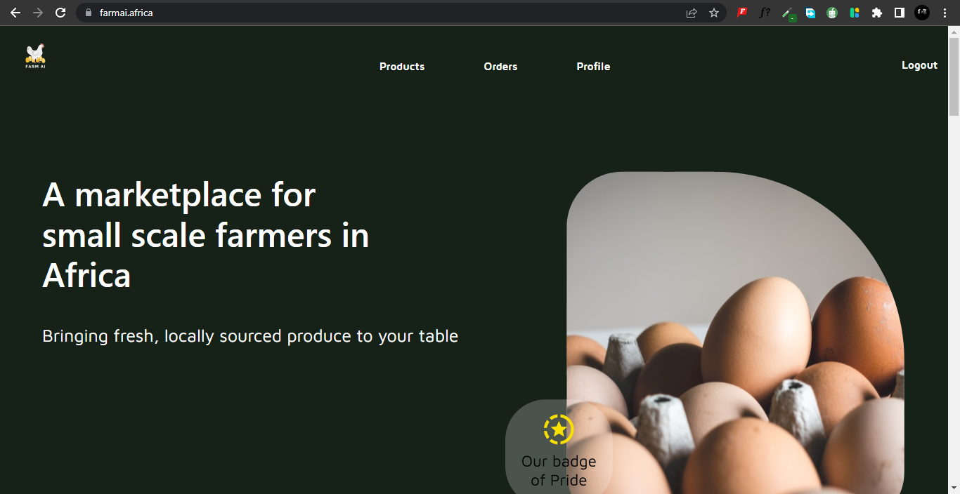 FarmAI marketplace preview
