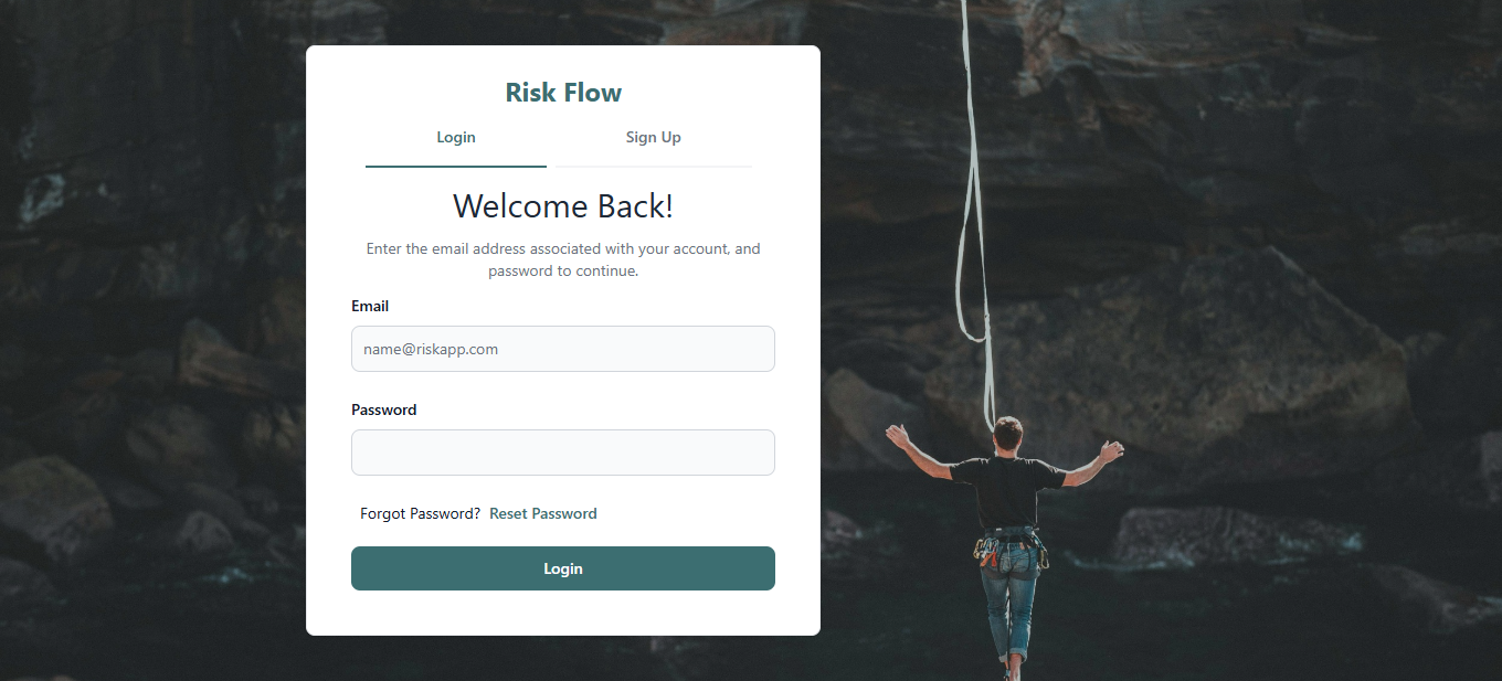 Risk Flow dashboard preview